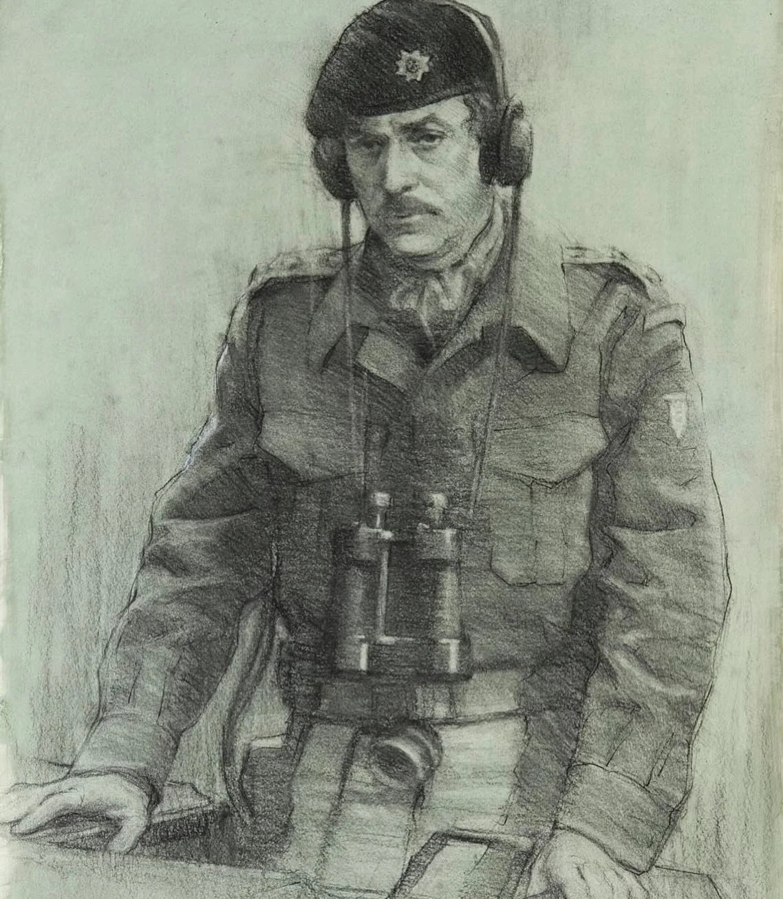 Something a bit different for me. Did this drawing back in 2020. Michael Caine as Lieutenant Colonel J.O.E Vandeleur. The Irish Guard, Armored Division, British Army. Anyone know the movie? 
It made quite an impact on a very very young me. Watched it