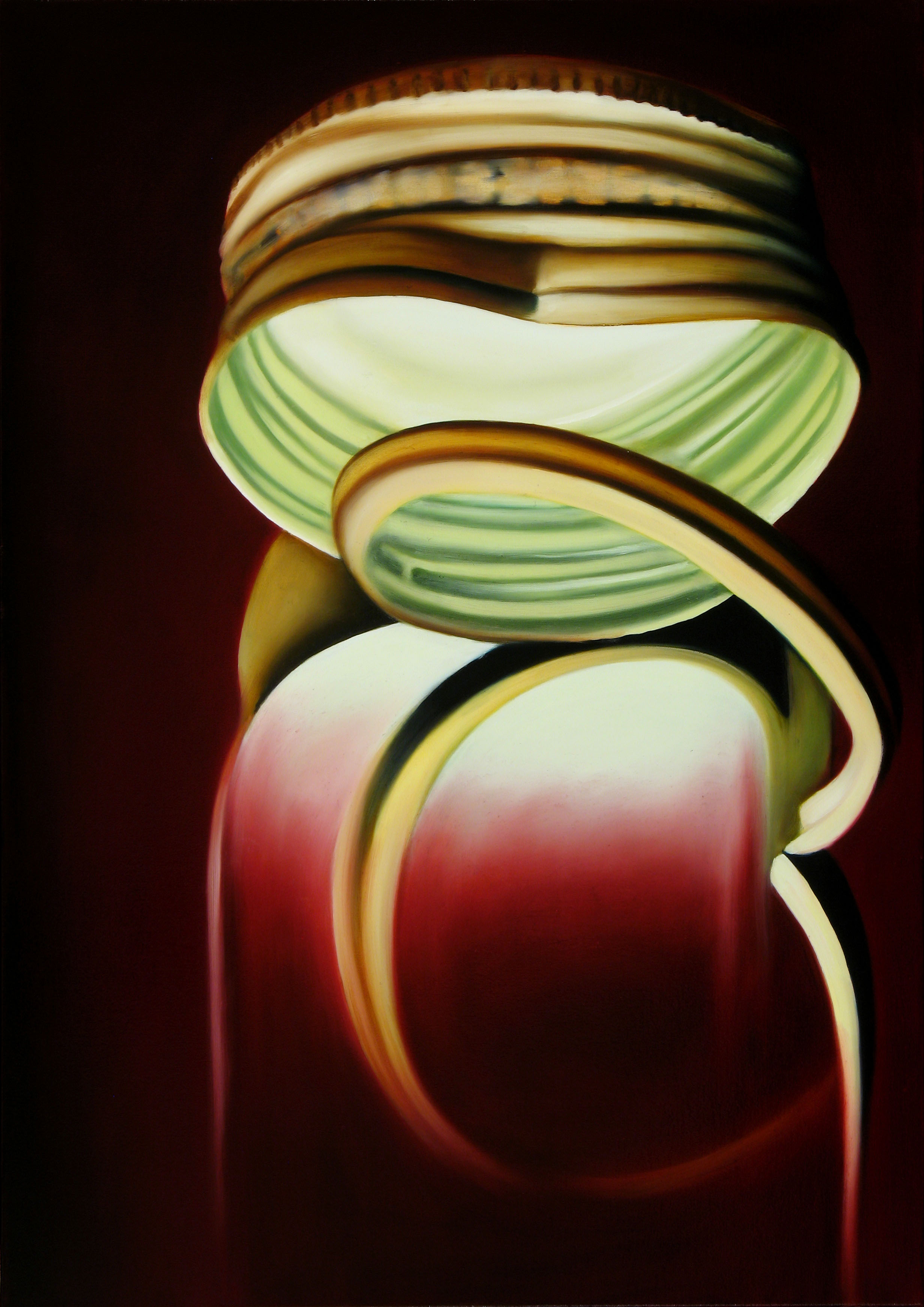 In His Cups, 34" x 24", Oil on Canvas, 2008