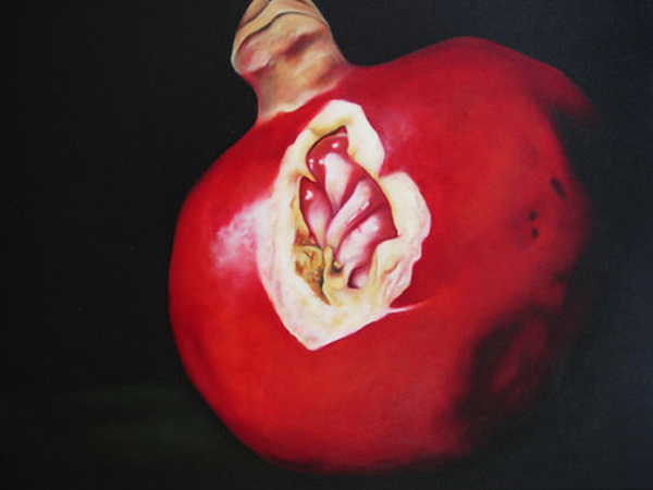 Pomegranate #3, Oil on Canvas 2003