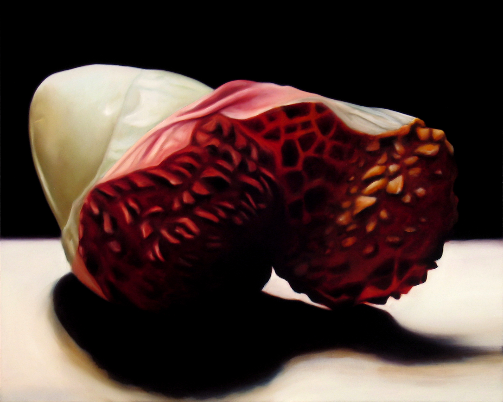 Lychee #2, 30" x 24", Oil on Canvas, 2006