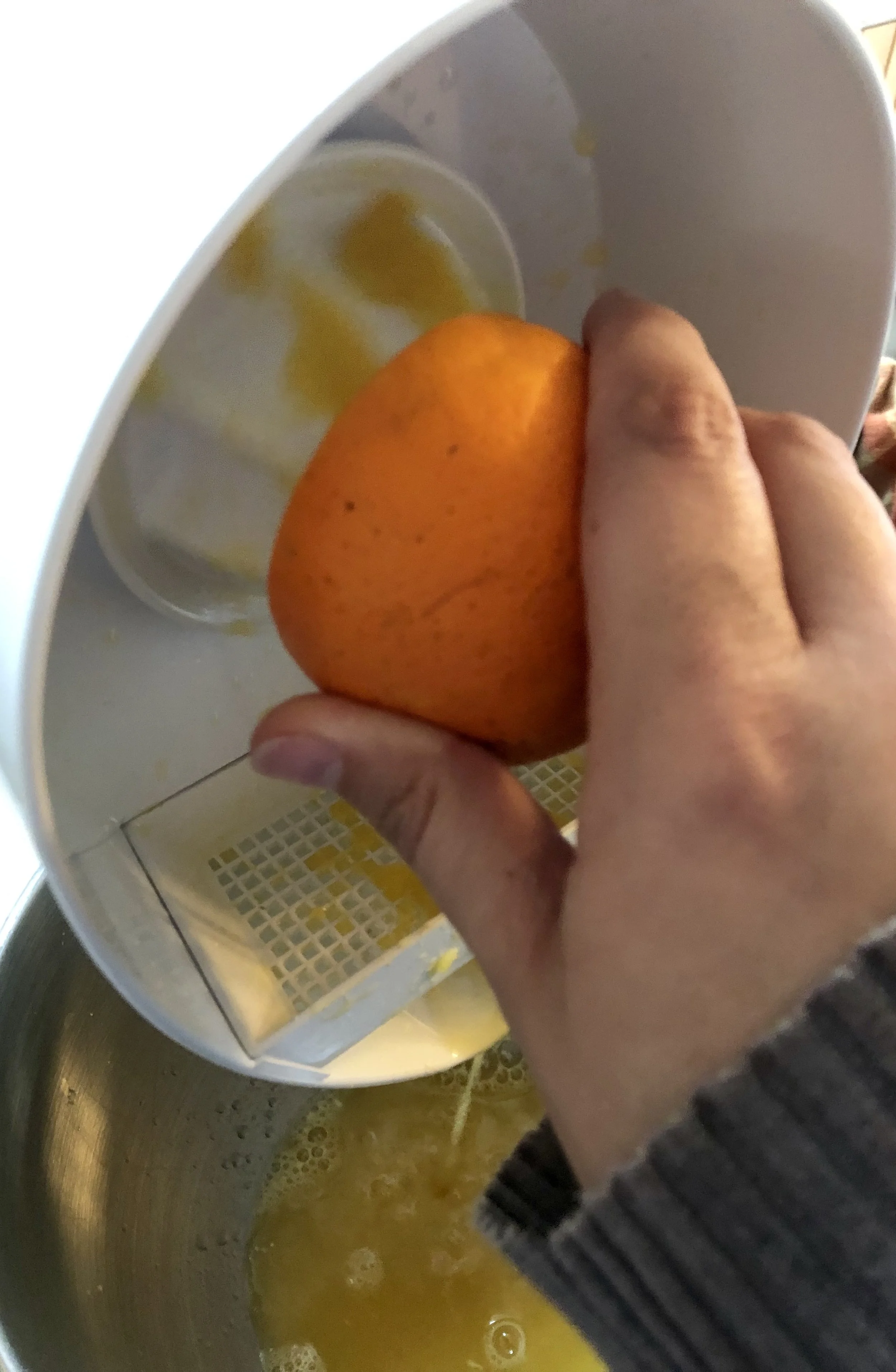 I have oranges growing EVERYWHERE so therefore, we have orange juice. Use what you have!