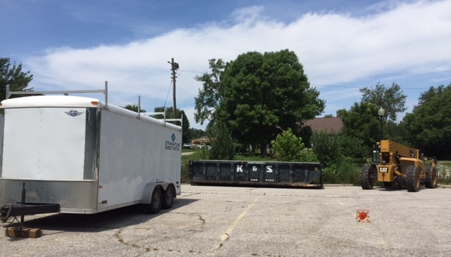 The site superintendent is now on-site to guide demolition and renovation.