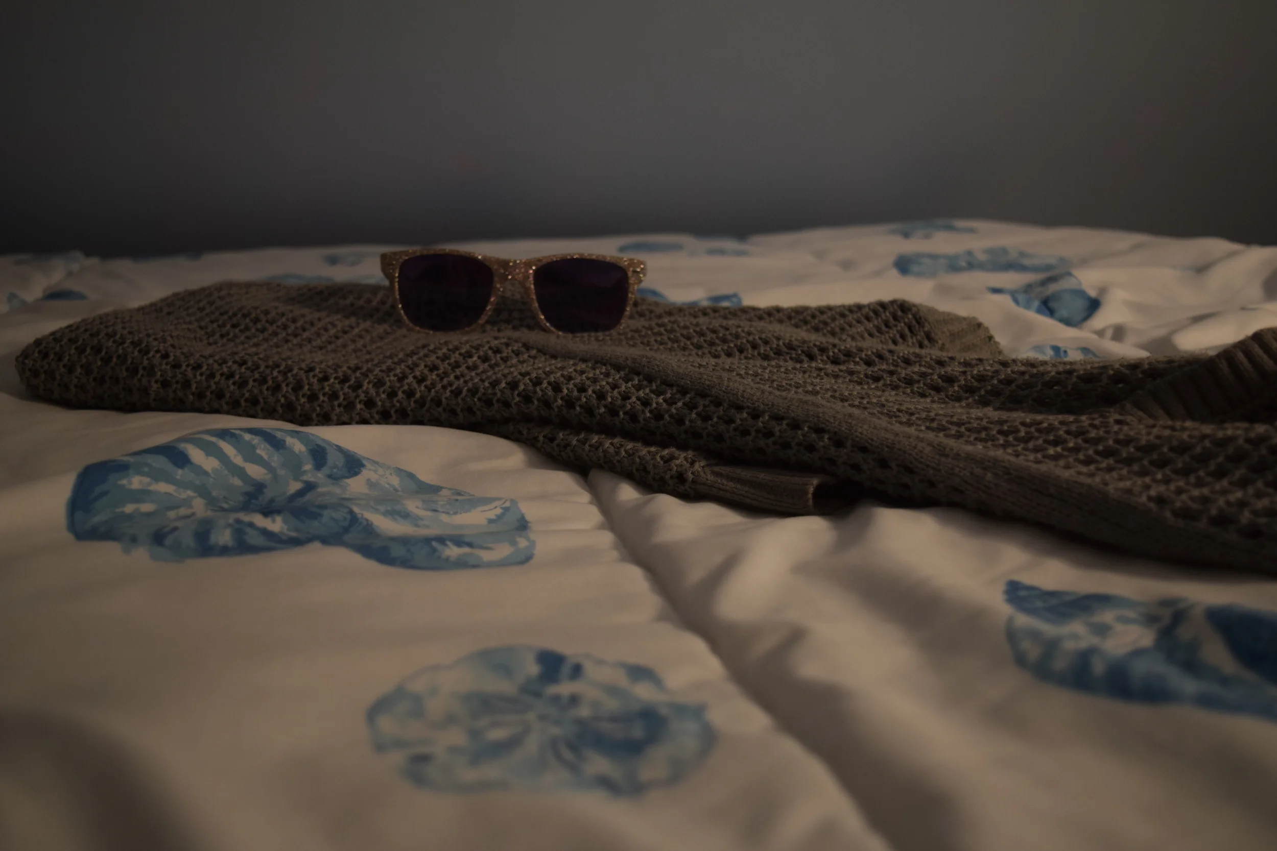 I honestly have no clue where I got these sunglasses, and this sweater is no longer being sold at The Gap . Helpful, right?