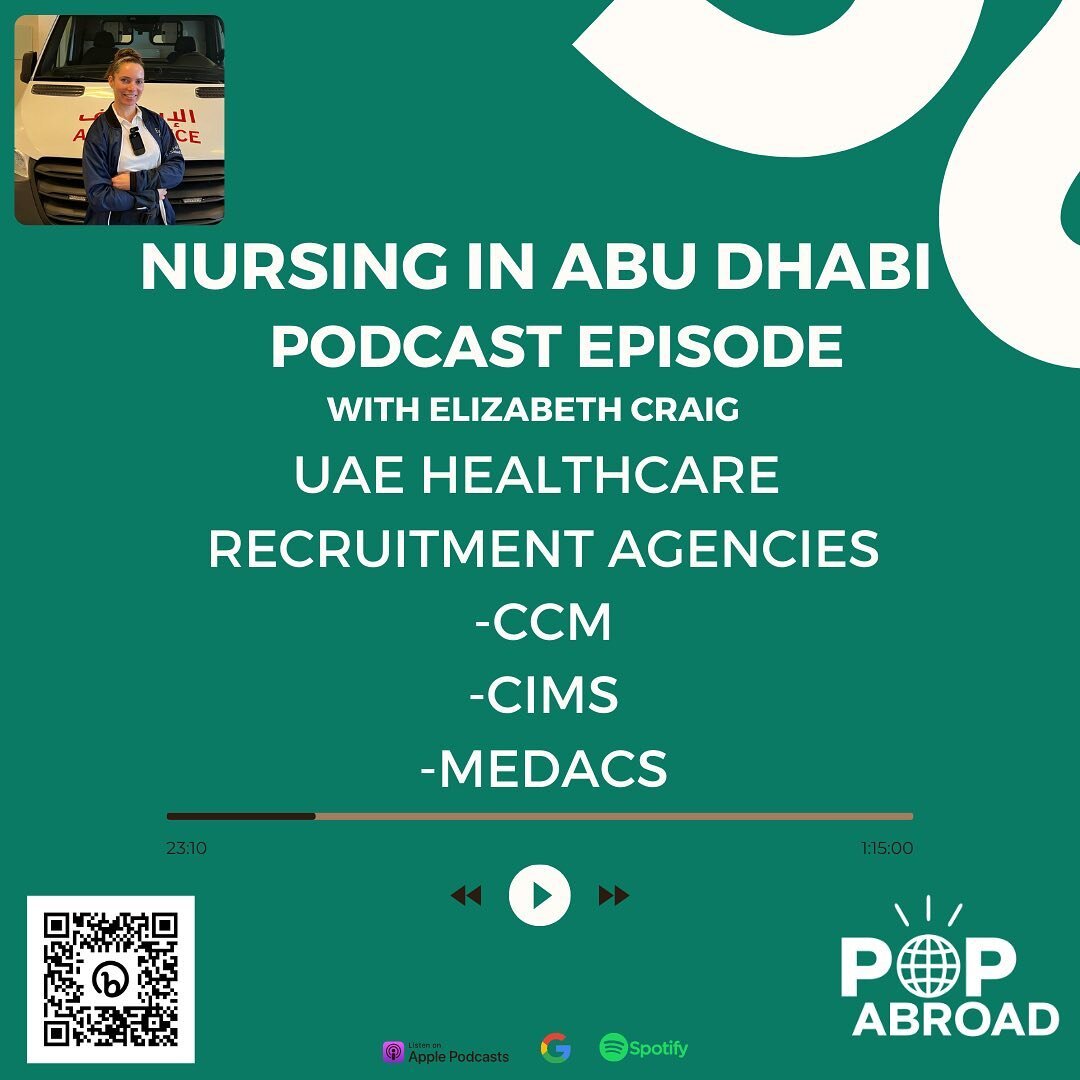 Share with all your nursing friends that are considering taking a job in the #unitedarabemirates On this episode of the podcast with @dizzielizzielou  a cardio thoracic nurse in Abu Dhabi, we chat recruiters, salaries, accommodation, finding friends 