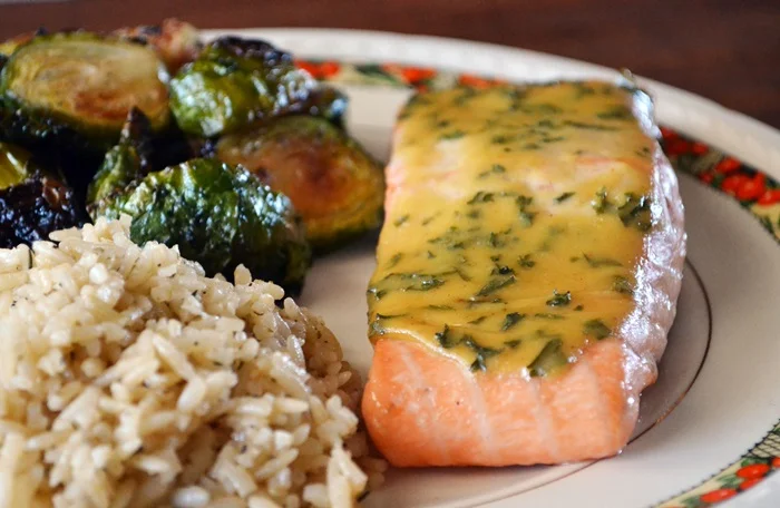 Maple-Mustard Glazed Salmon