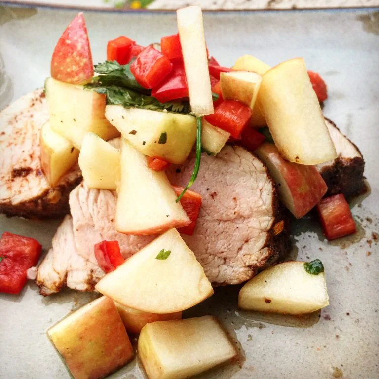 Pork Tenderloin with Apple Salsa