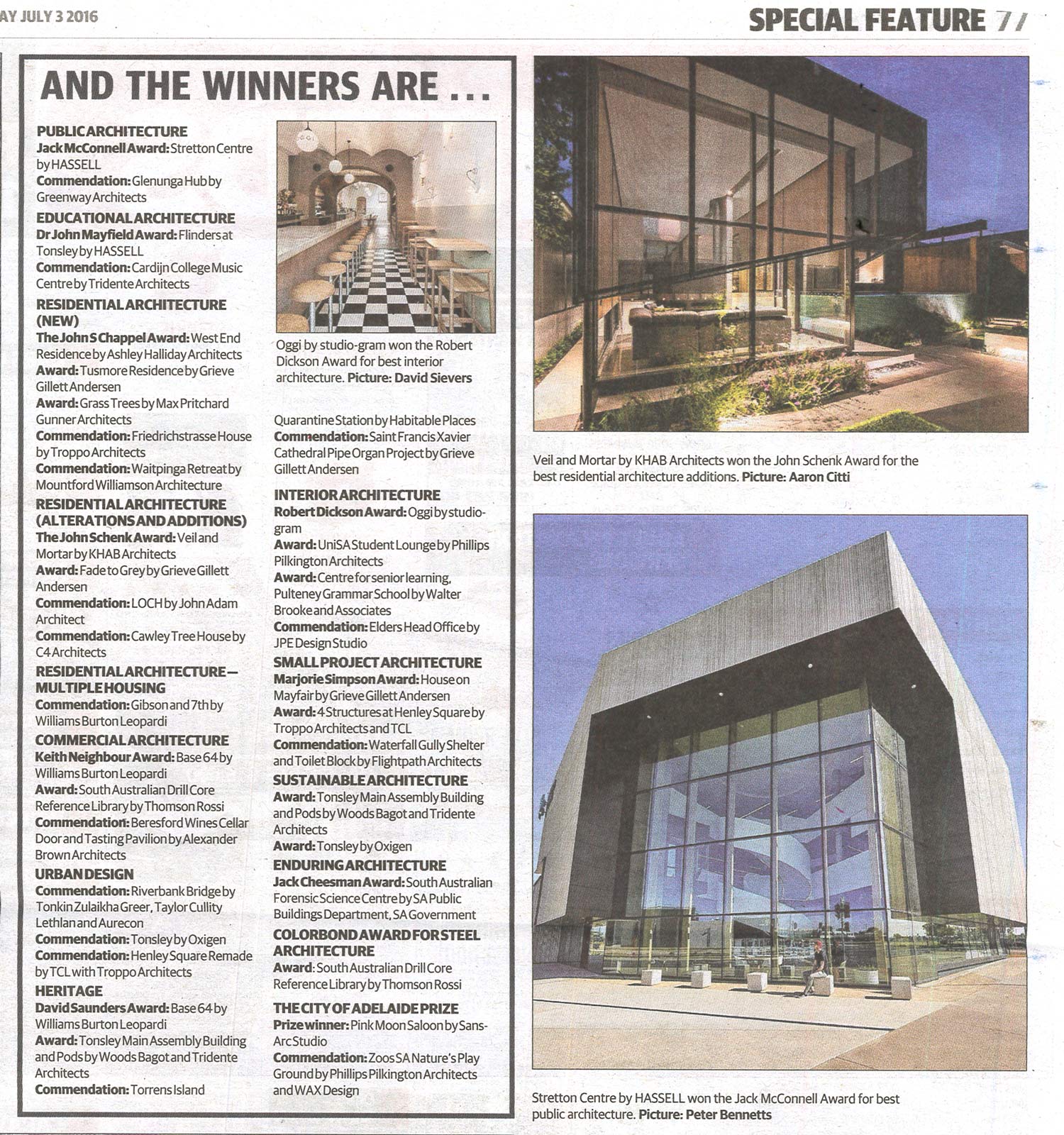 Advertiser Sunday Mail July 3rd