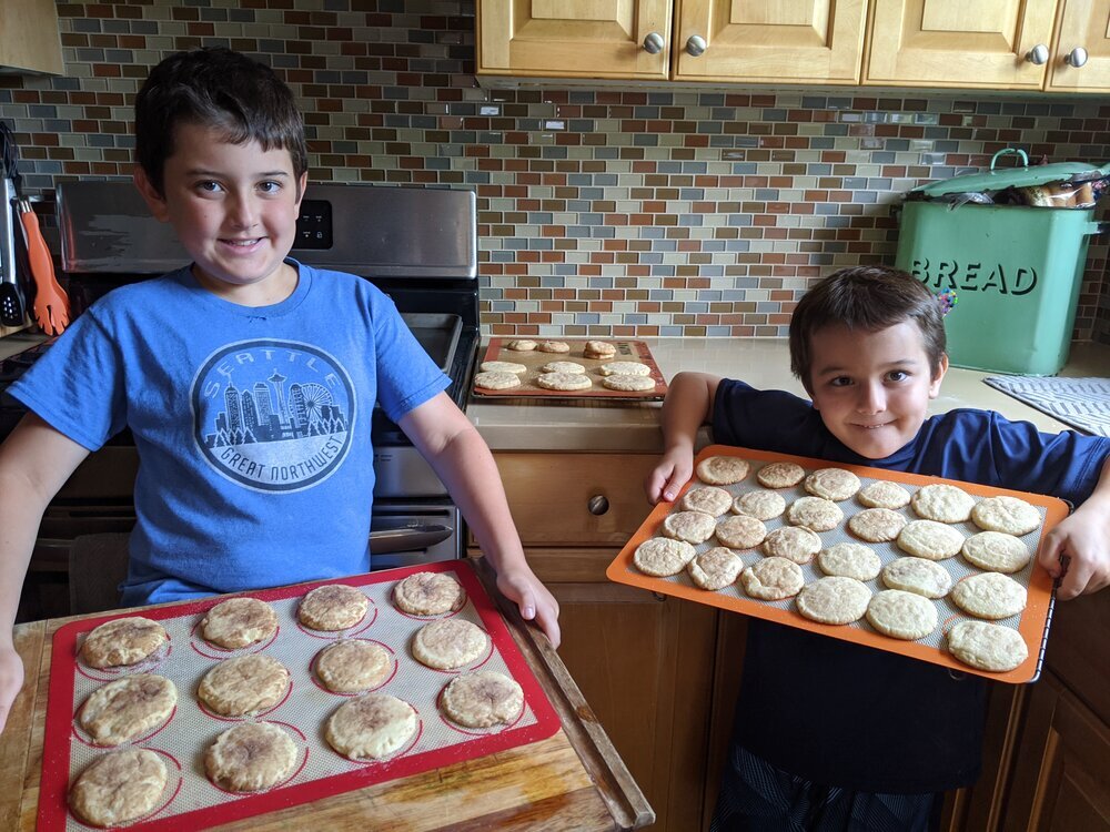 Kids Make Snickerdoodles