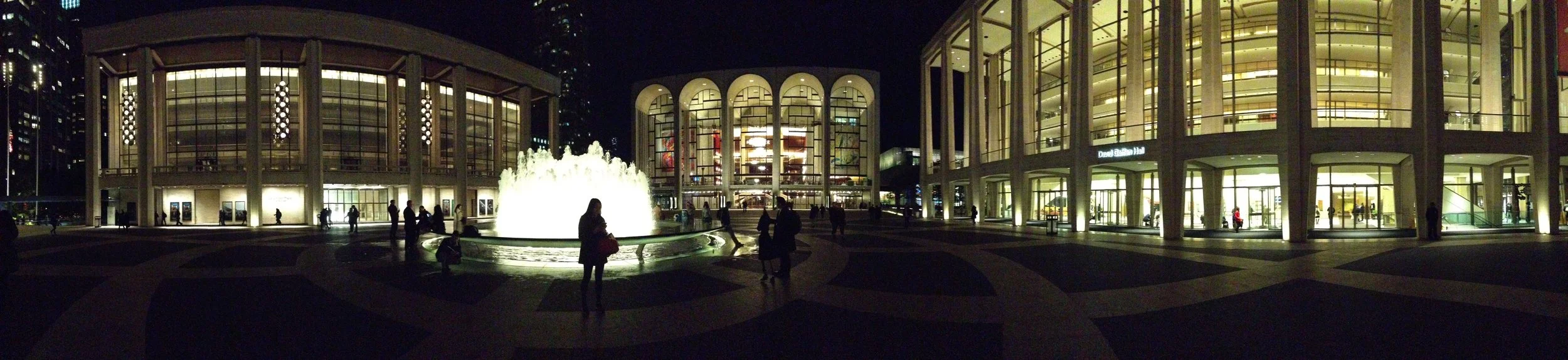 Lincoln centre. Met JT here. The home of classical "proper" music in NYC.