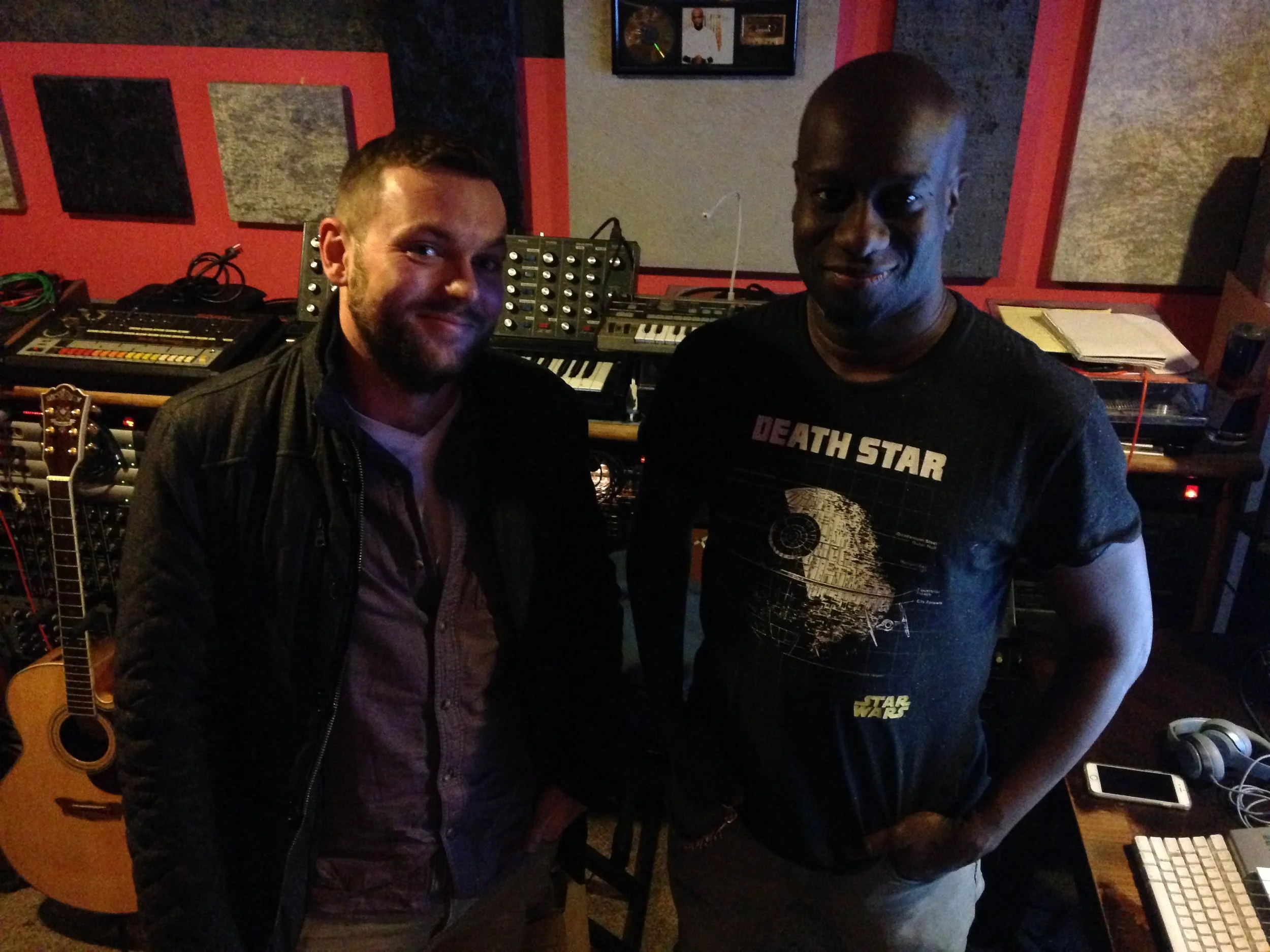 With Vince Lawrence in his studio
