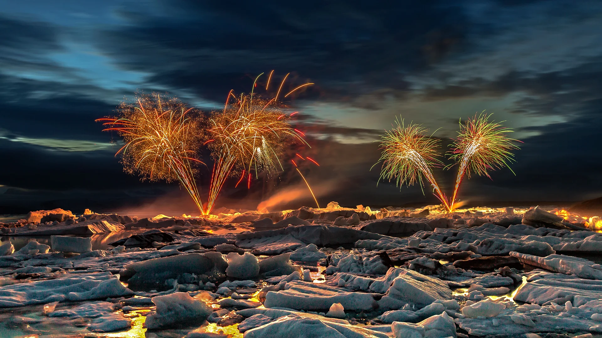 Vuurwerk Jokulsarlon, Wim Denijs