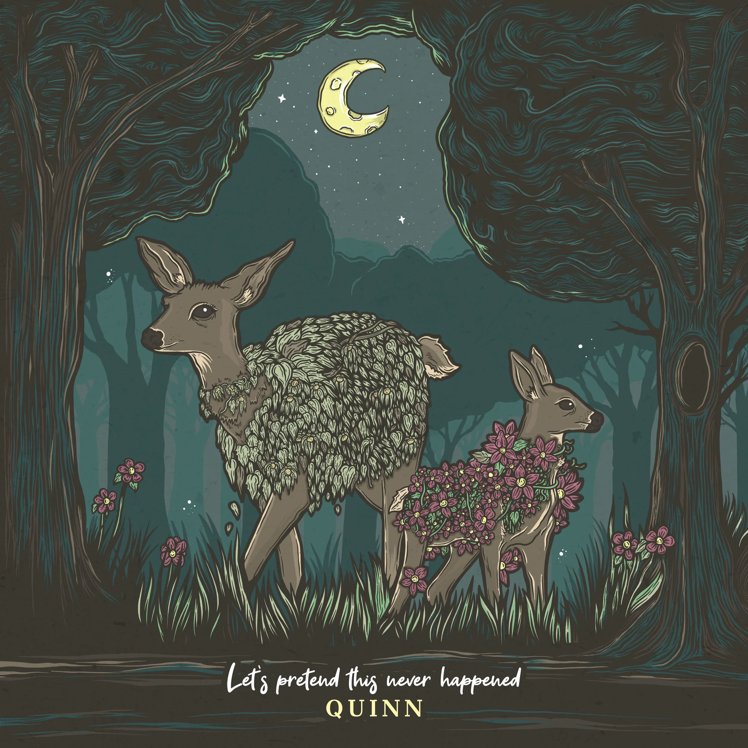 Quinn - Let's Pretend This Never Happened Front Cover