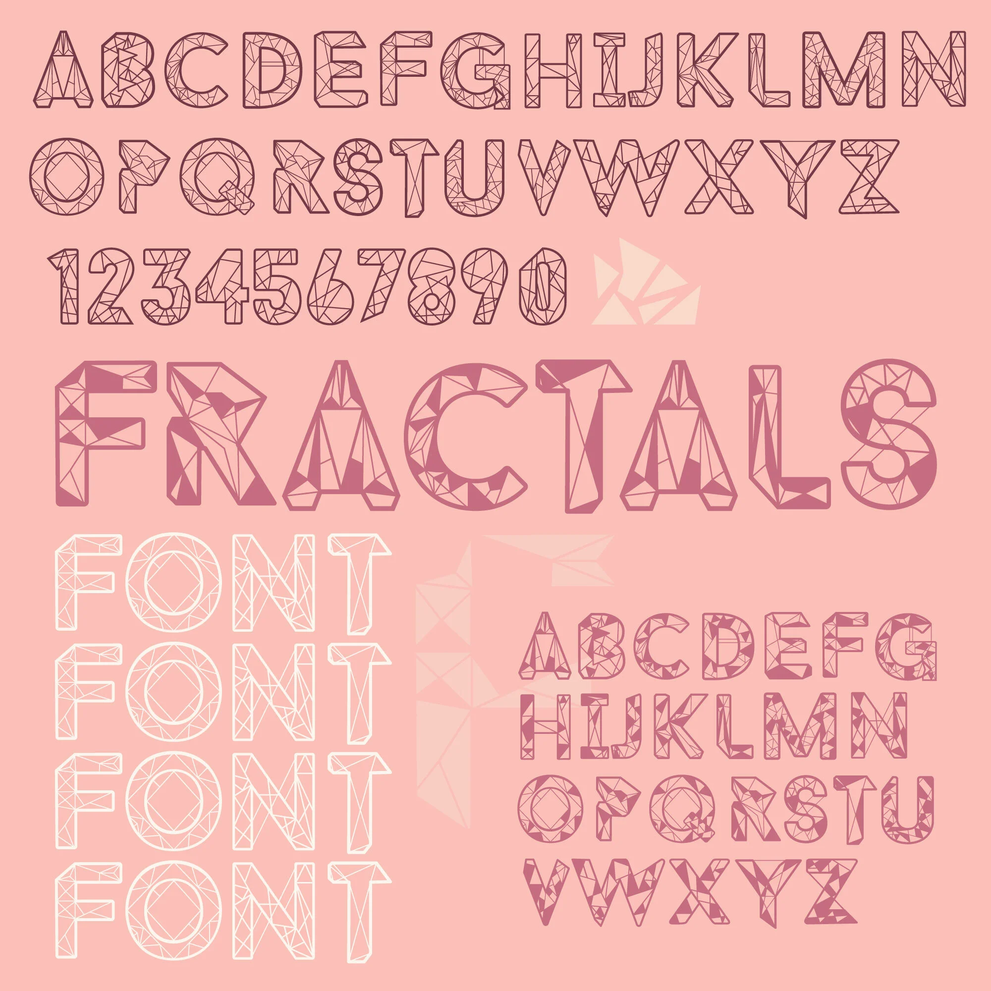 Fractals Font
