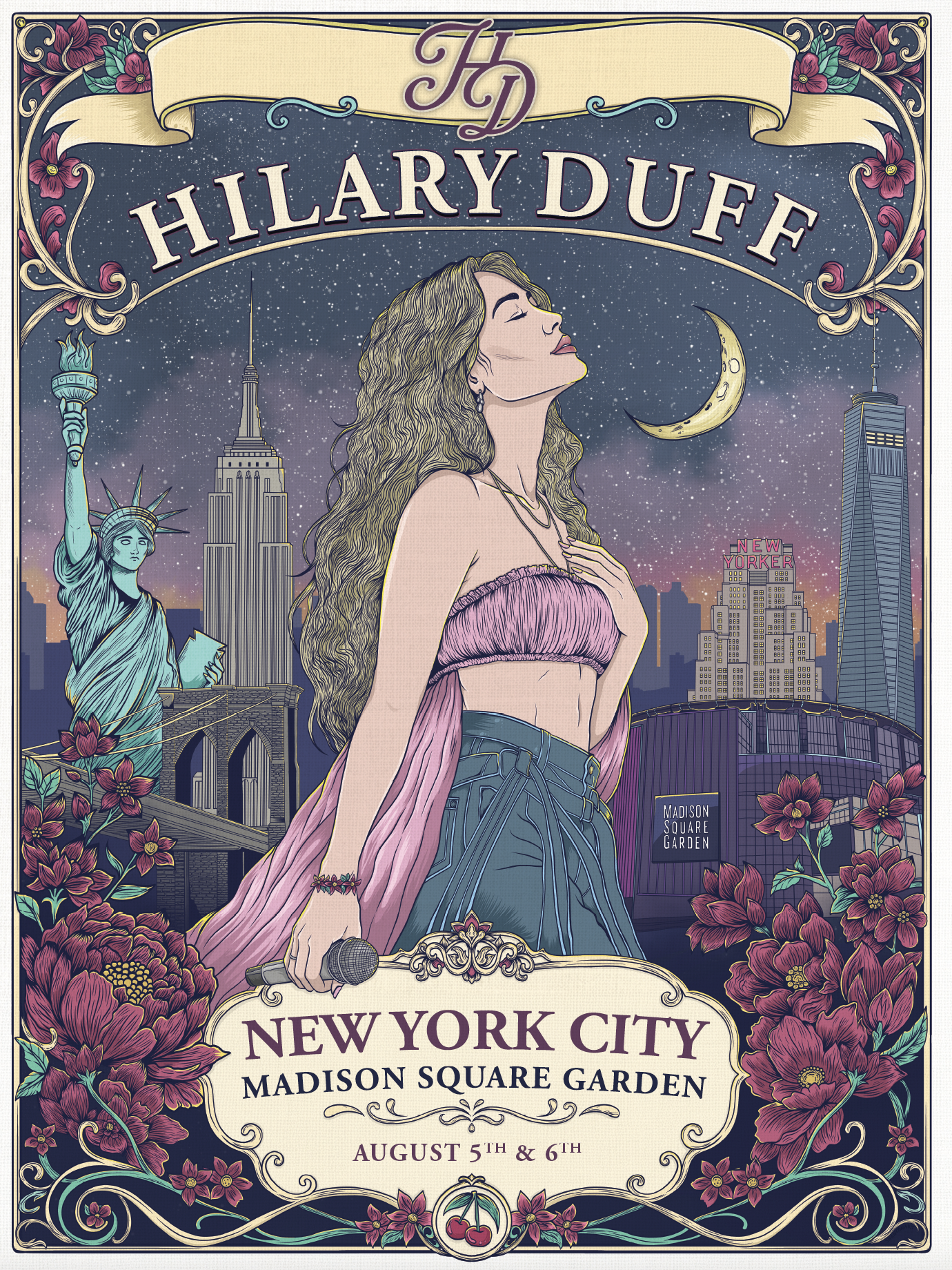 Hilary Duff Madison Square Garden Tour Poster