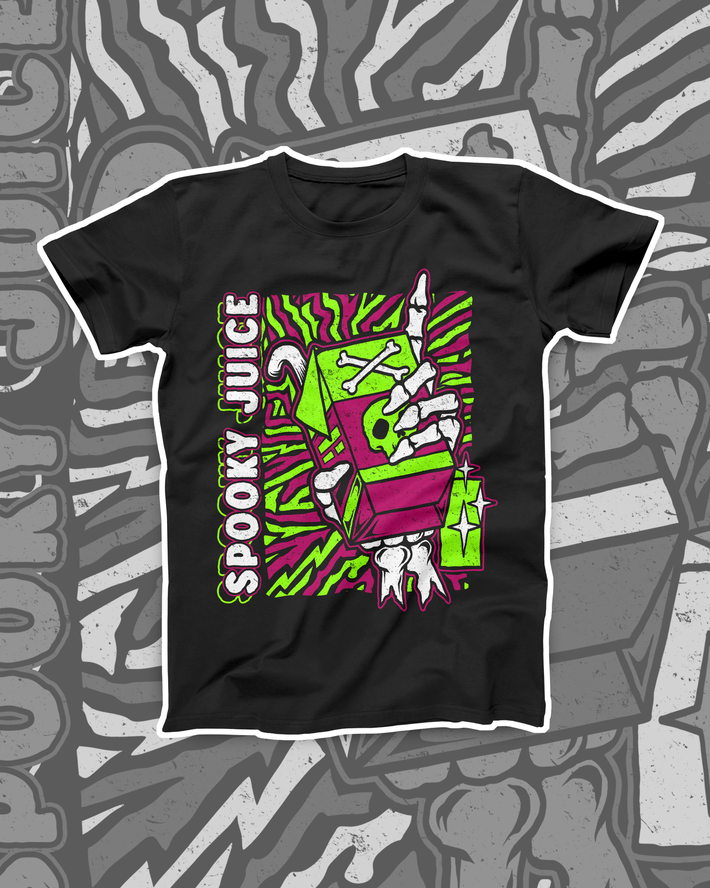 Spooky Juice 2-Color Screenprinting Design