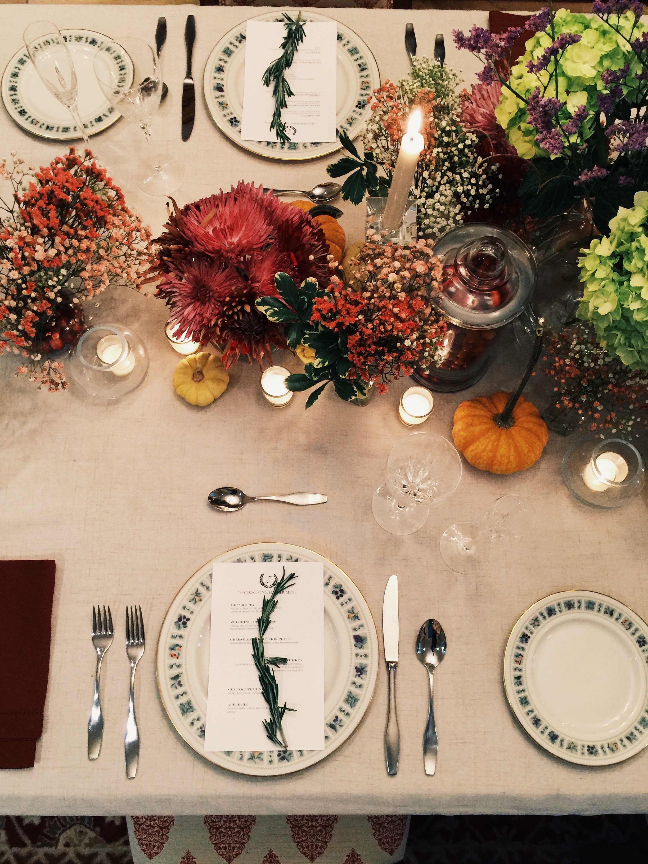Table to the left of the center.