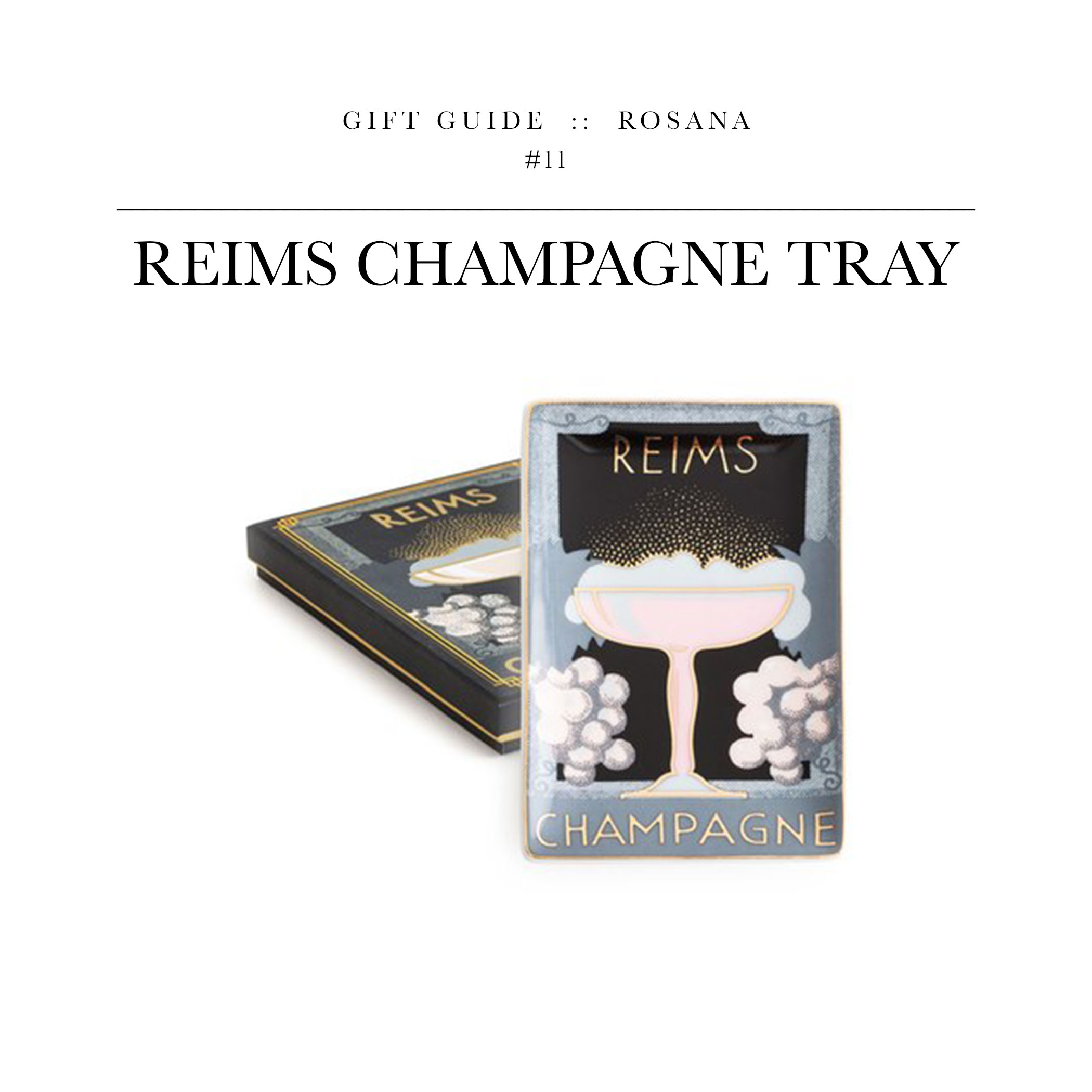 Champagne Tray via Reims // A 1920s inspired champagne tray for keys, change, or trinkets.