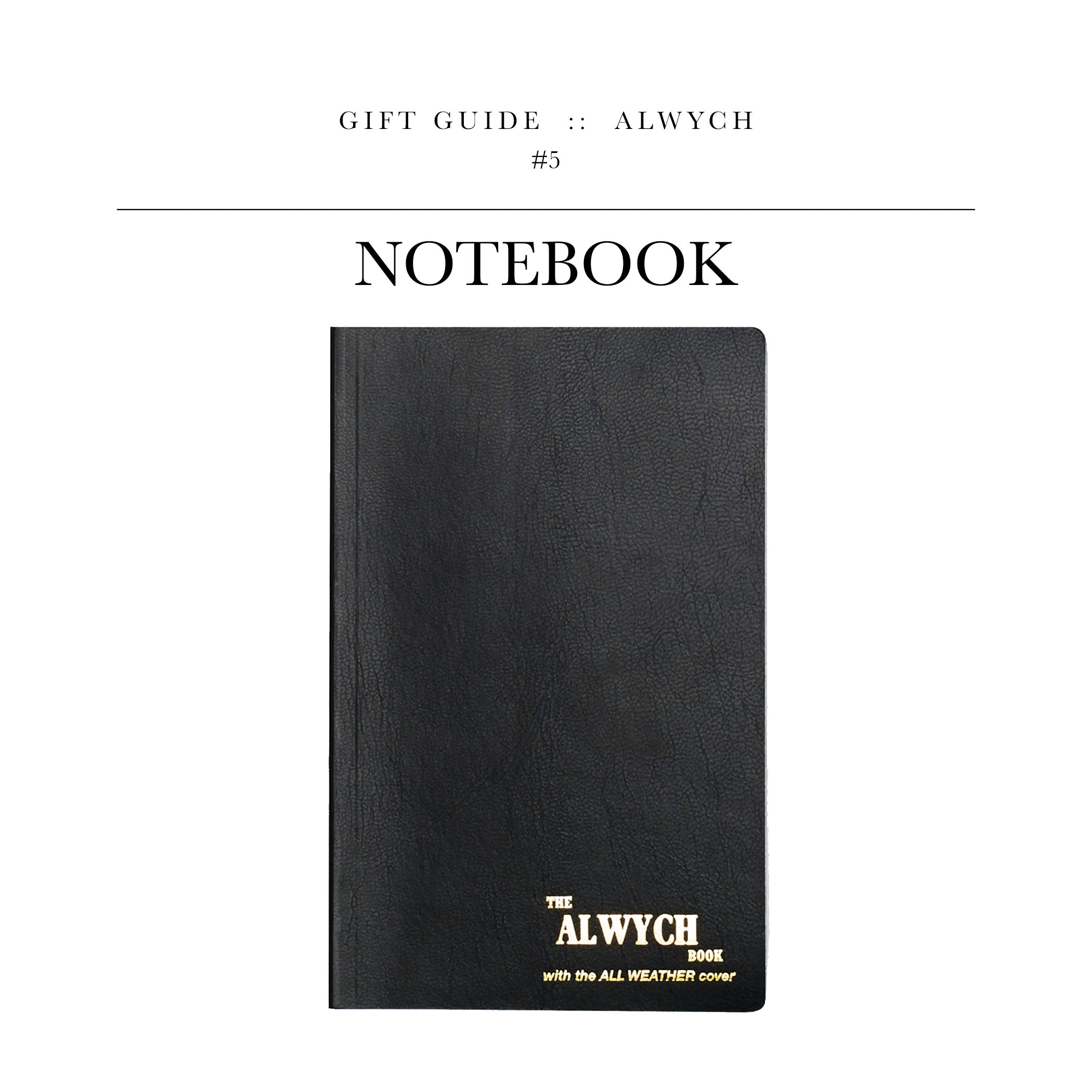 Notebook via Alwych // It sounds bizarre, but these notebooks are fantastic to write in. When I journaled (really need to pick that back up), I used this exact notebook.
