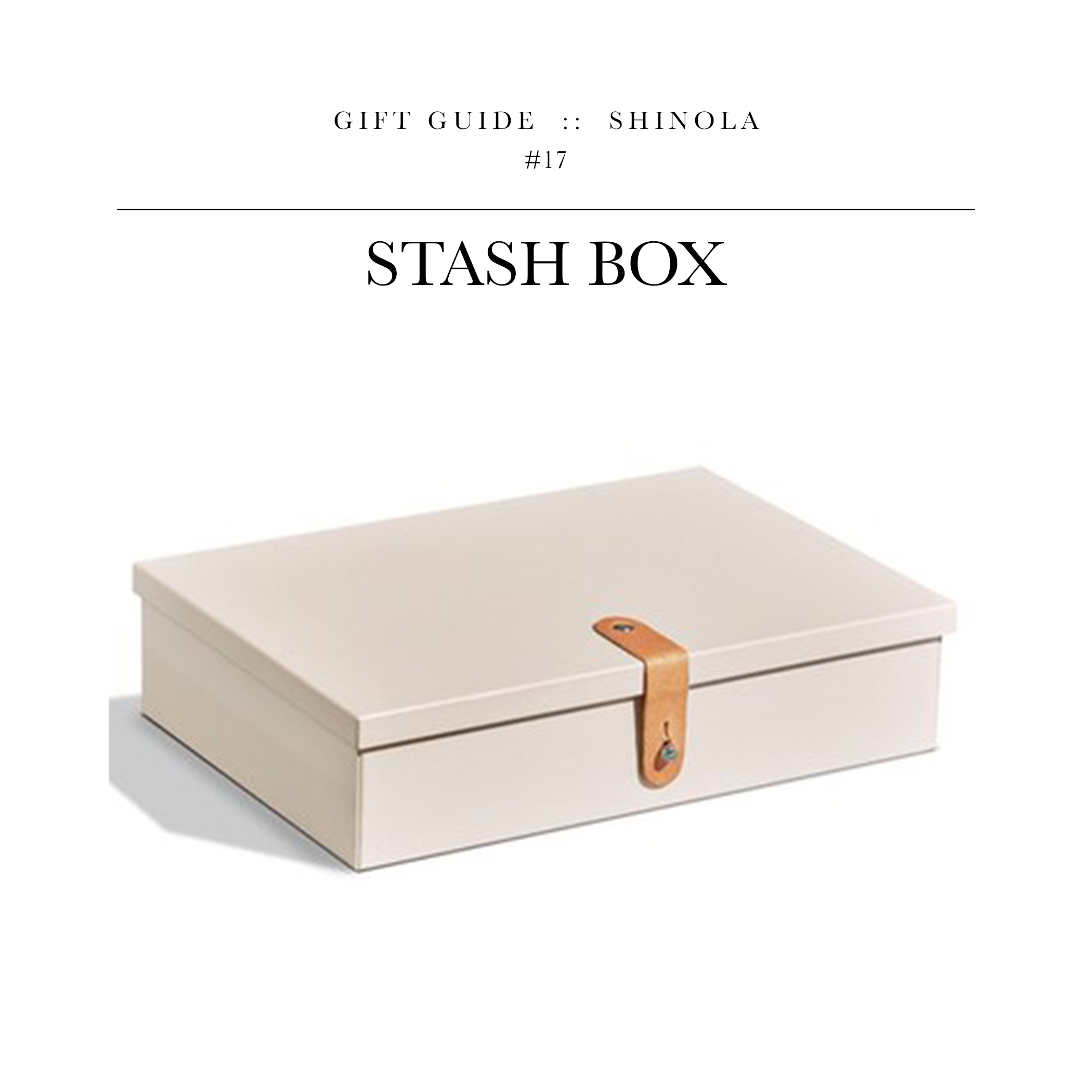 Stash Box via Shinola // Whether it's money, documents, or something a little more recreational this stash box by Shinola is awesome.