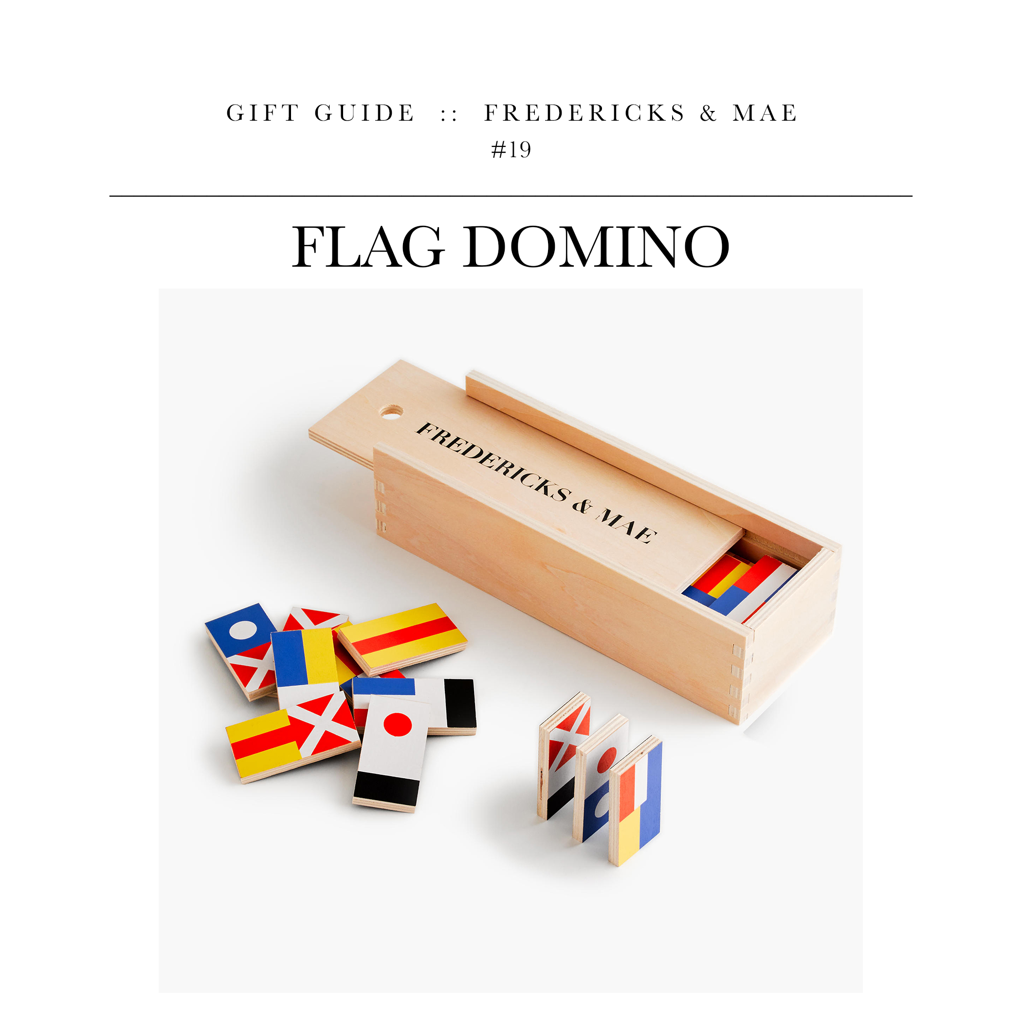 Flag Domino via Fredericks & Mae // A fun gift for the guy who likes to game.