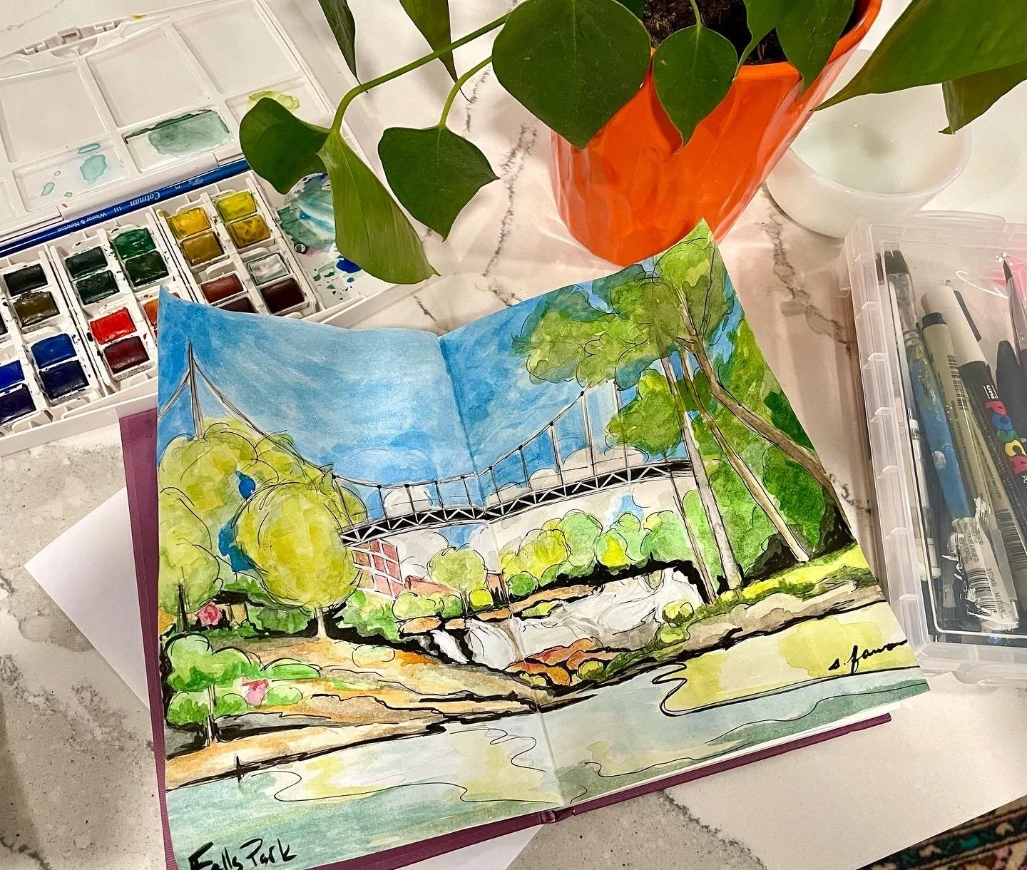 Bio and Contact-Shop, Art on Location, Events, Blog