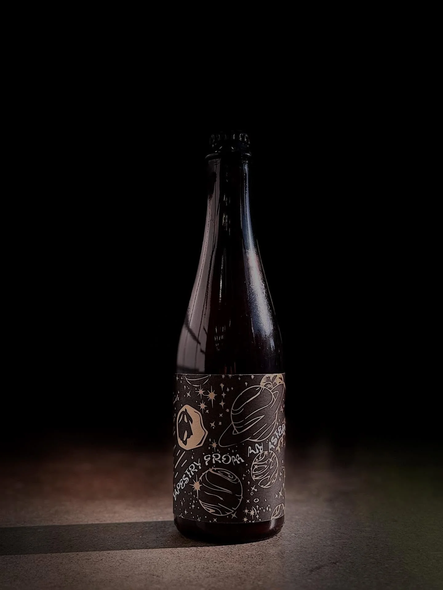 Today we are releasing TAPESTRY FROM AN ASTEROID.

TAPESTRY FROM AN ASTEROID (2025) is a Barrel Fermented Saison with Brett. This won a Gold Medal at the Great American Beer Festival in 2023.

It will be available on draft or in bottles to go!
-
-
-
