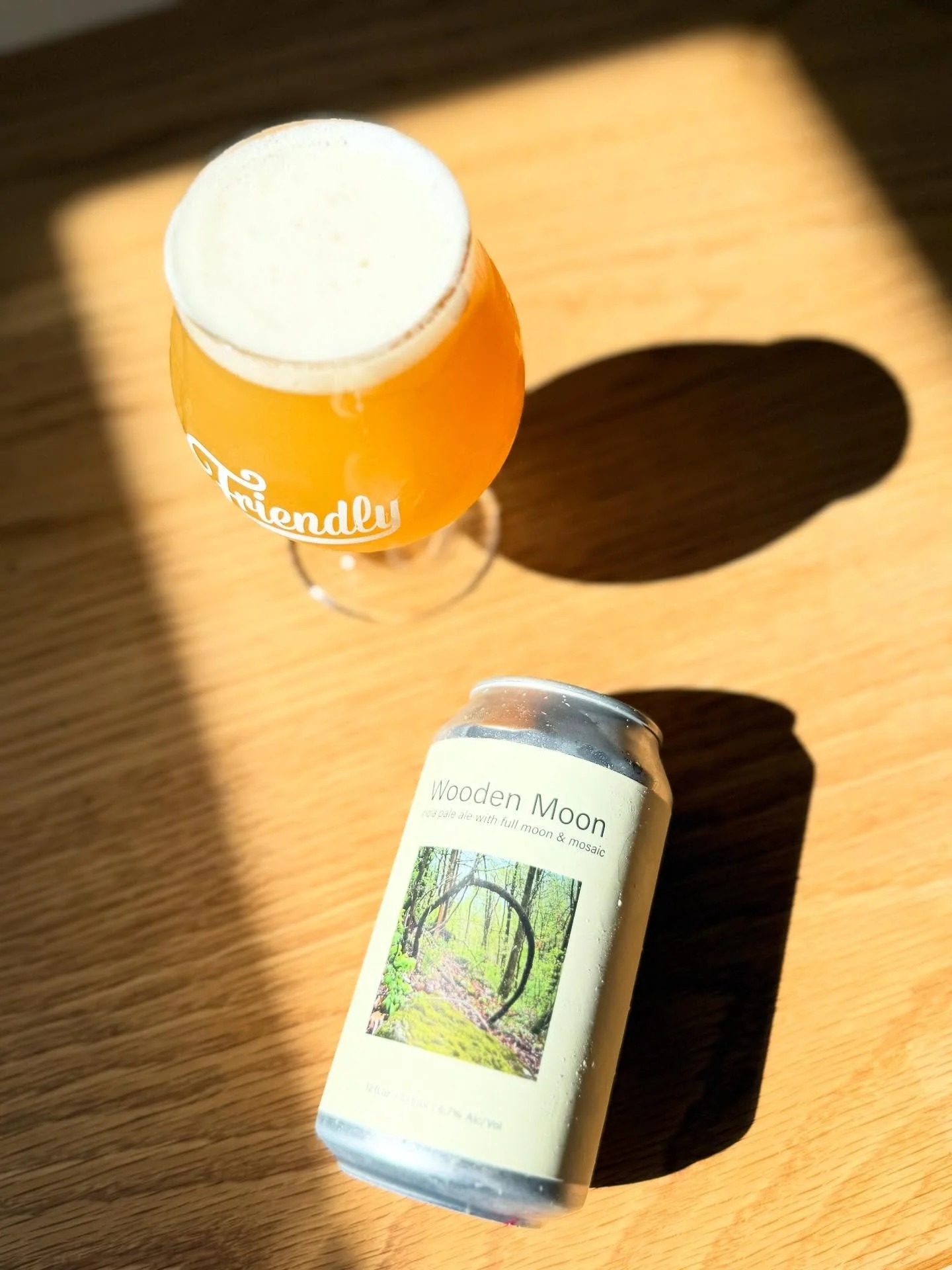 Today we are releasing WOODEN MOON.
WOODEN MOON is a Hazy IPA made in collaboration with Eggers Hops (@eggershops) in New Zealand. It was made with their Full Moon Harvest hops along with a bit of Mosaic. 
What makes this so special is that these h