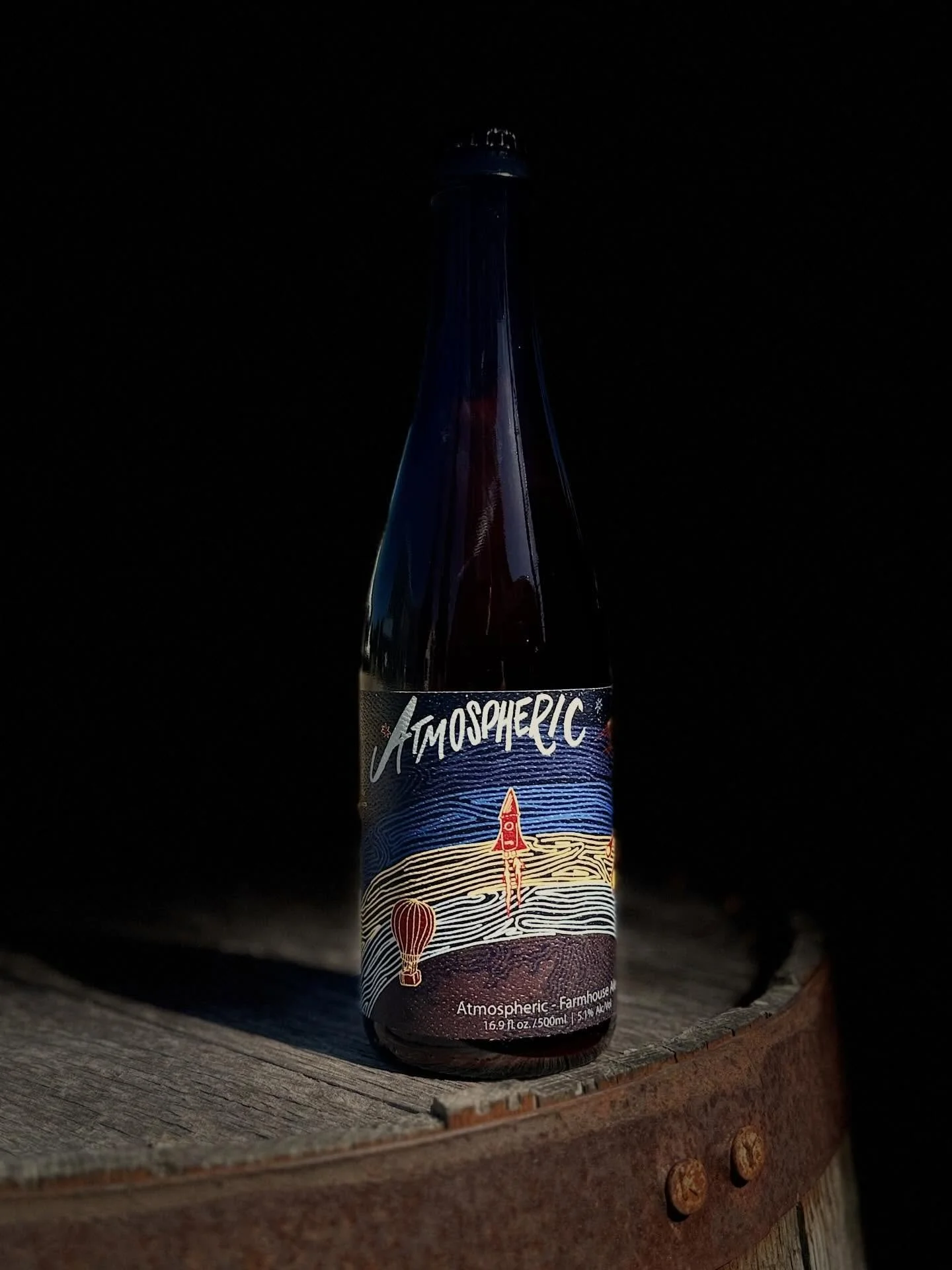 Today we are releasing ATMOSPHERIC. 

ATMOSPHERIC is a Farmhouse Ale with Brettanomyces. 

It will be available on draft or in bottles to go.
-
Artwork by @crbo.designs 
-
-
-
#drinkfriendly #OKC is #theBIGfriendly
