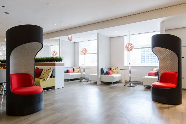 KI Hub Modular Seating and Connection Zone Privacy Booths