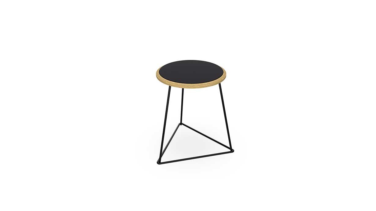 Rawside Wired Stool - Charcoal