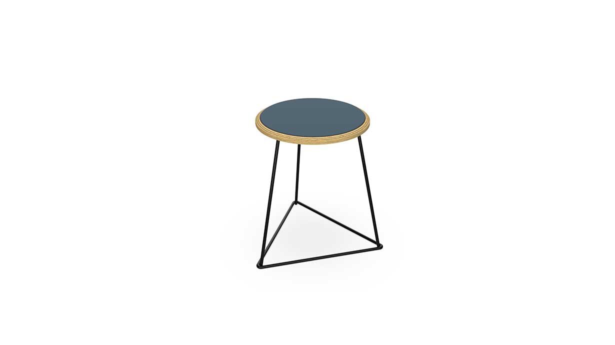 Rawside Wired Stool - Smokey Blue