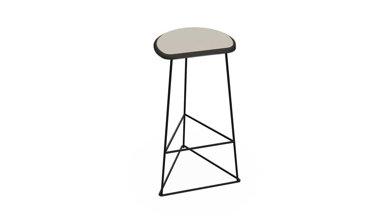 Rawside Wired Stool - Pebble