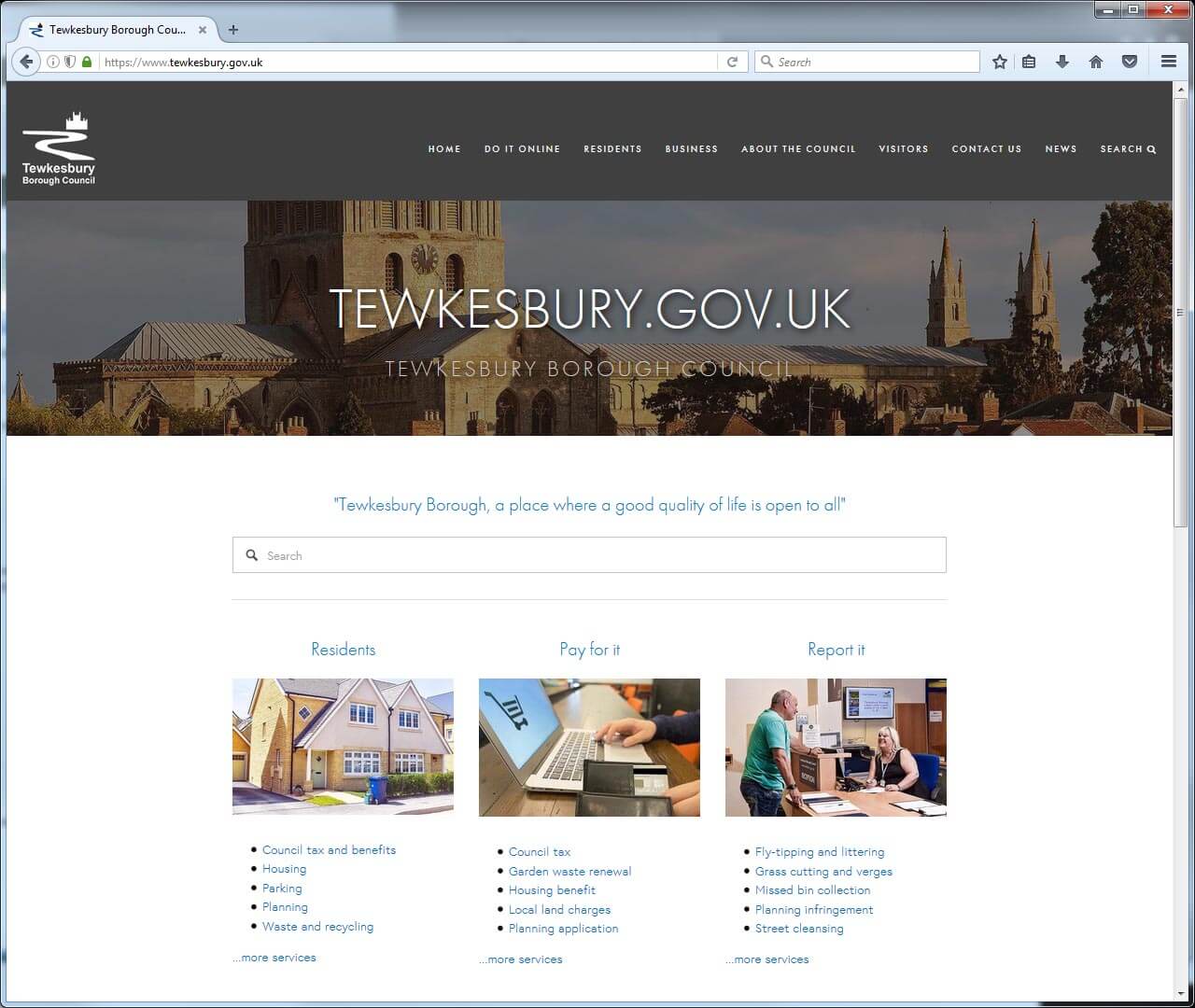 Home page