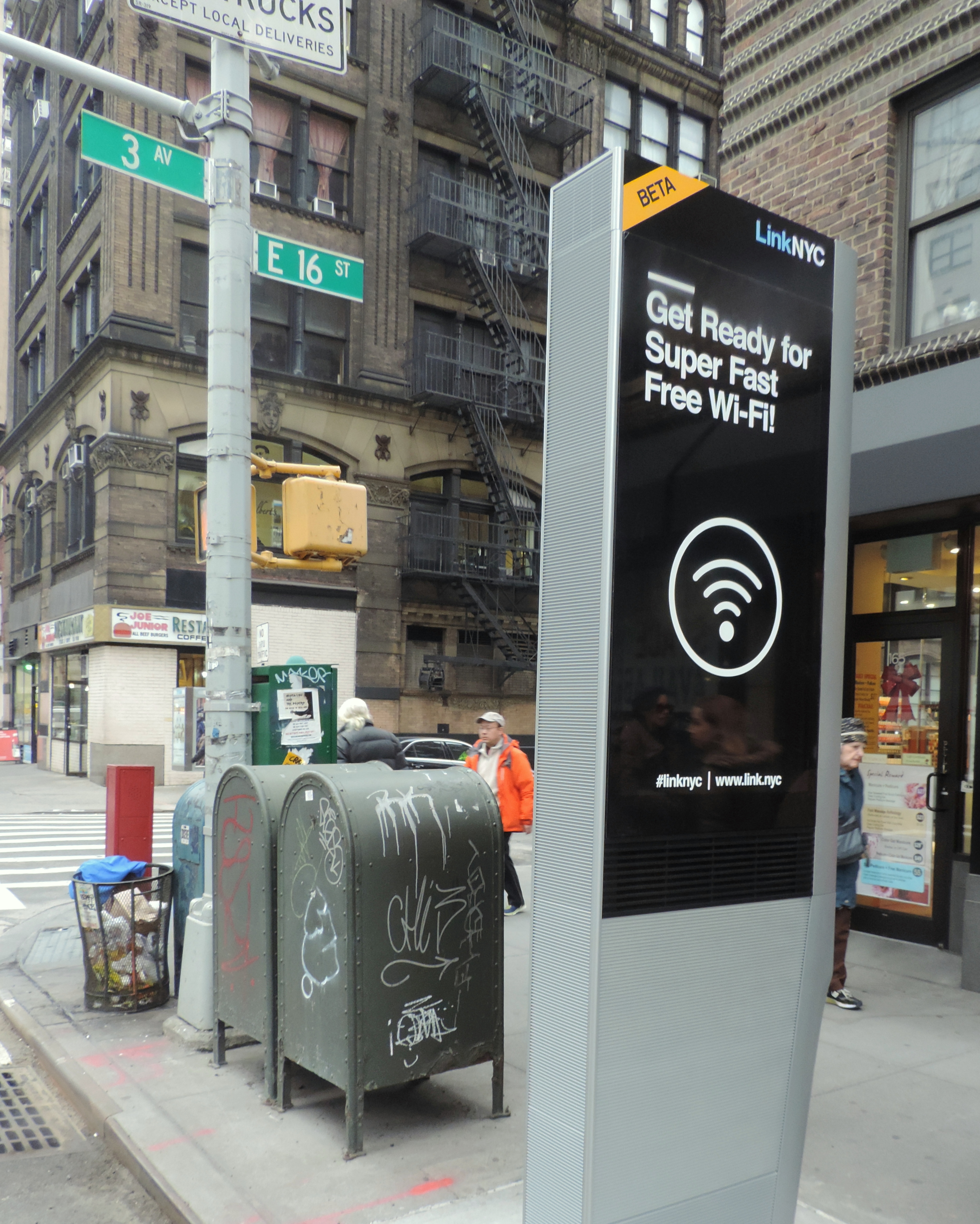 New Wifi Station on 16th Street.