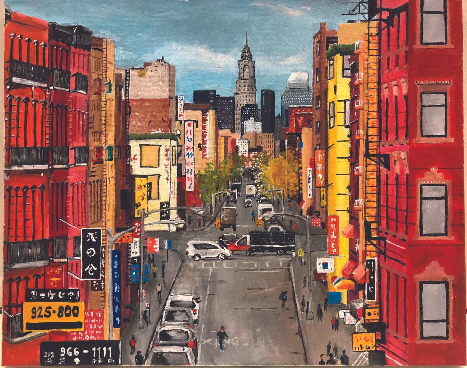 “City Street” by kourepenos captures a bustling city block