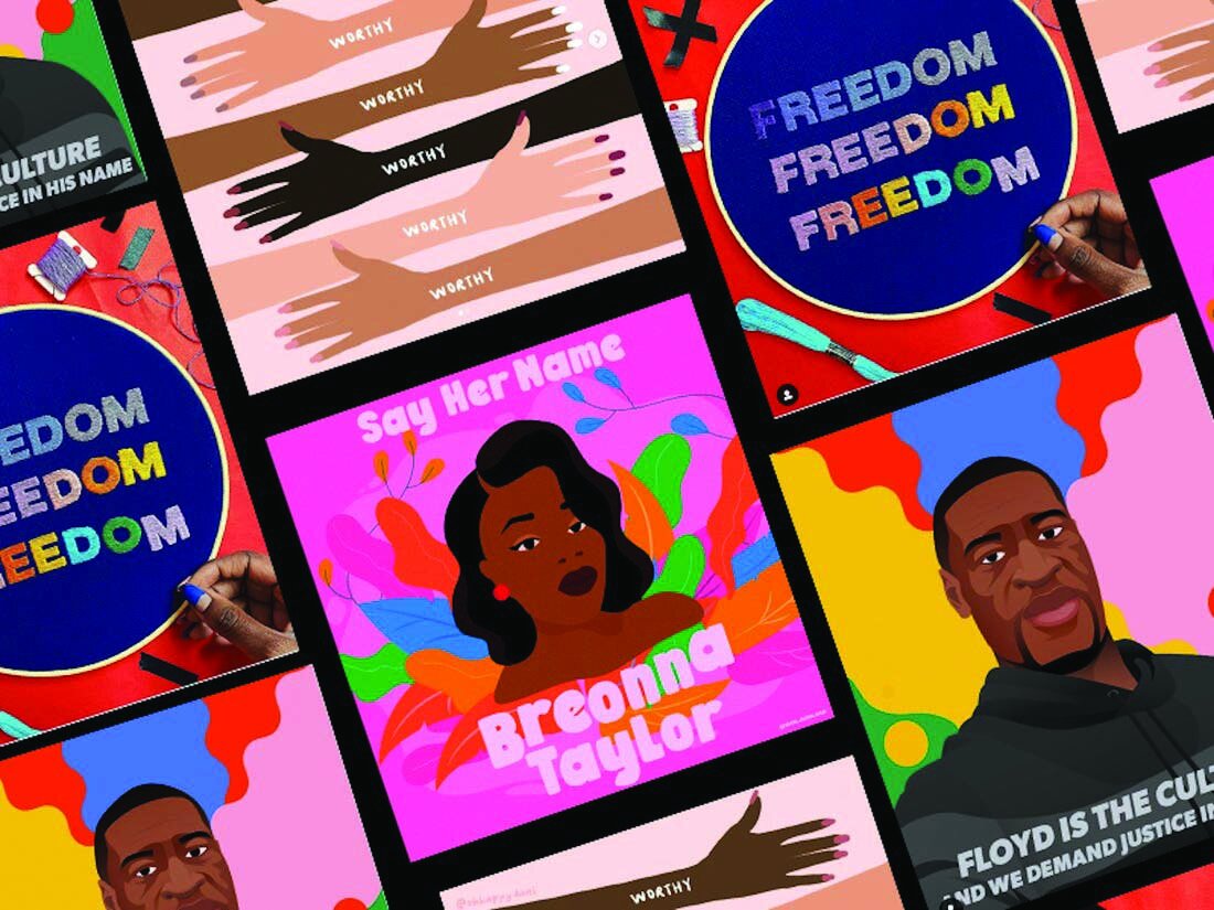 Social media is a popular mode of communication for young activists – graphic courtesy of insider.com