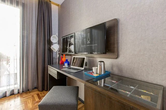 Complimentary tea tray and a glass bottle of water

#lampahotel#istanbul#designhotel#cityhotel#smallhotel#tablethotels