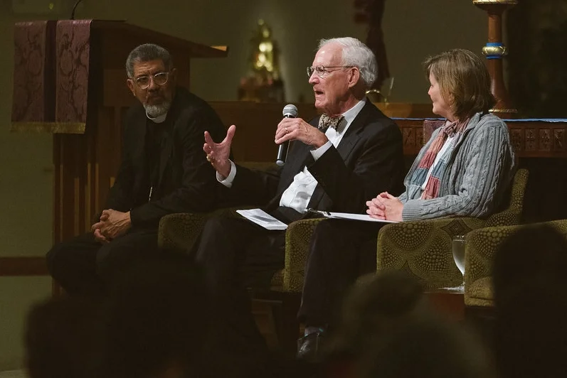 Photo was taken at the Death Penalty Discussion and Book Signing event at Holy Innocents' on 2/15/18