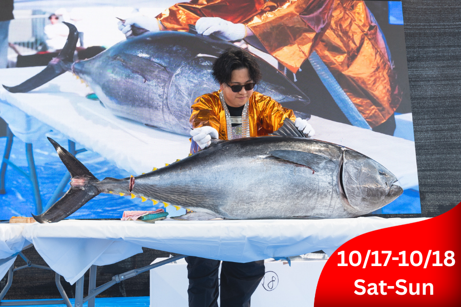 Tuna cutting show