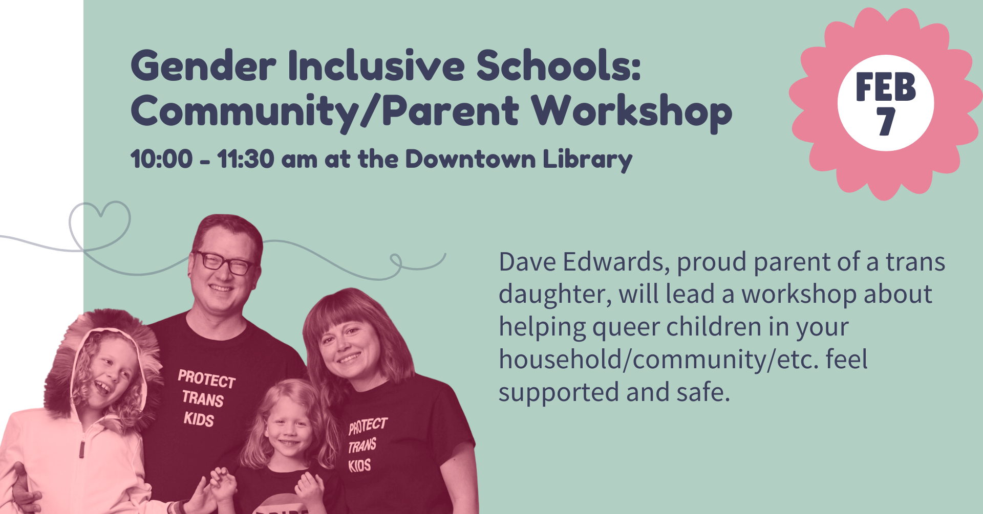 Affirming Gender Expansive Students at School: Parent/Caregiver Event