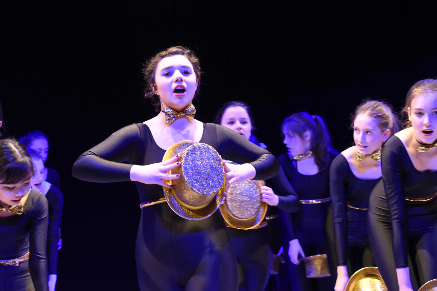 teenagers performing - musical A Chorus Line 