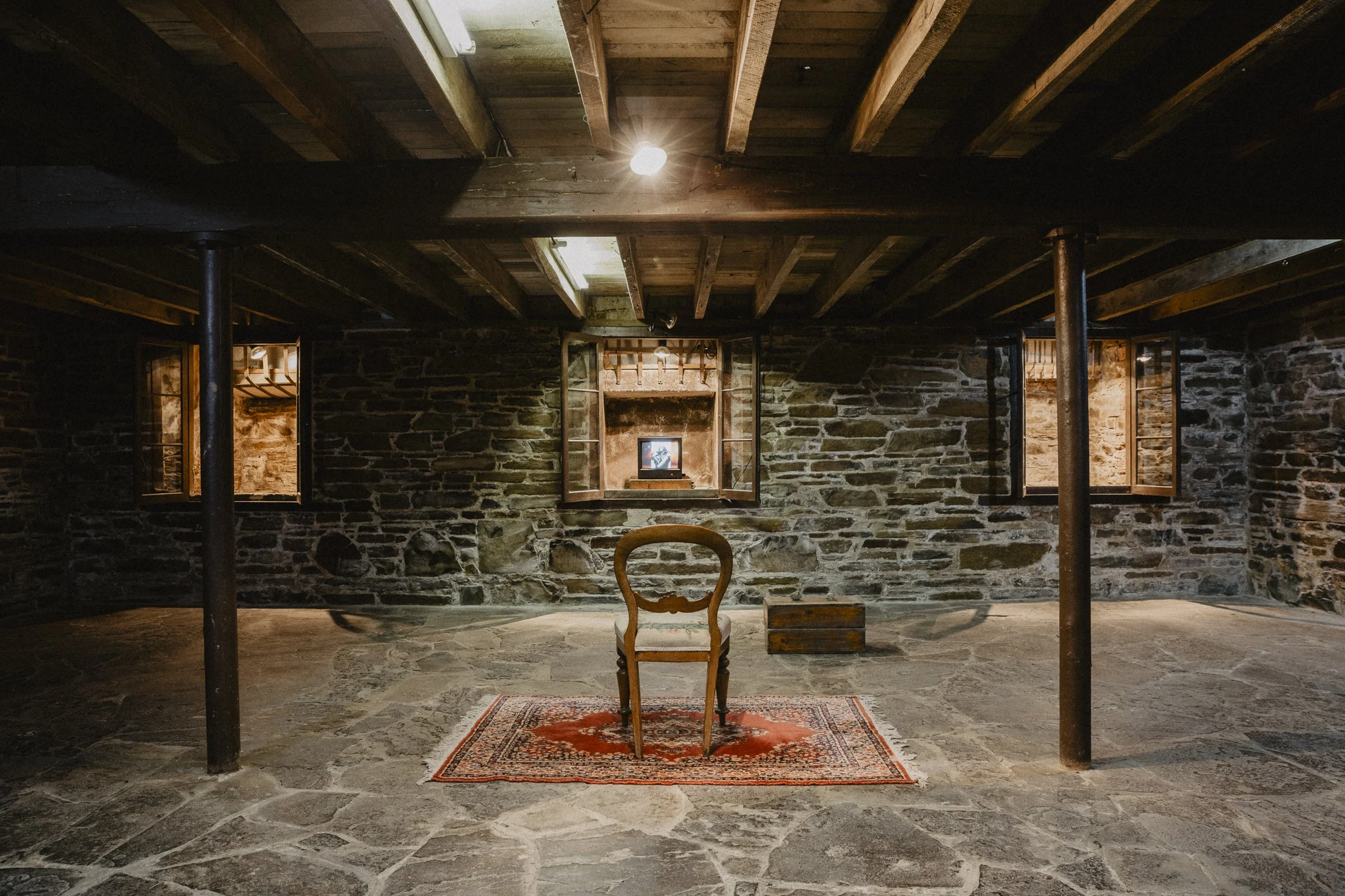   99 Names  II , Solo exhibition at EDGE GALLERIES, Maldon, 2023   Commissioned exhibition at EDGE GALLERIES in Maldon, where I transformed the space into a large-scale installation of photographs printed on fabric. Drawn to the space's history, part