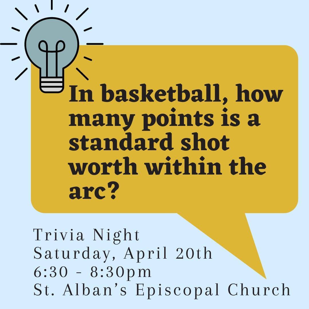 Come have some fun while also supporting a good cause! Join us this Saturday for trivia night with our Executive Director, Tim Packer. 

Tim has been really excited for this and we'd love you all to support his efforts in planning this night.

Click 