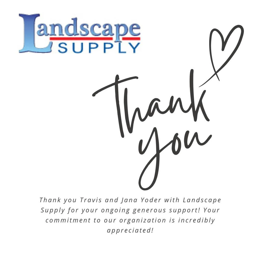 HUGE thank you to Travis and Jana Yoder with @LandscapeSupply for being a sustainer sponsor of The Cove for several years! We are so grateful for your unwavering support!