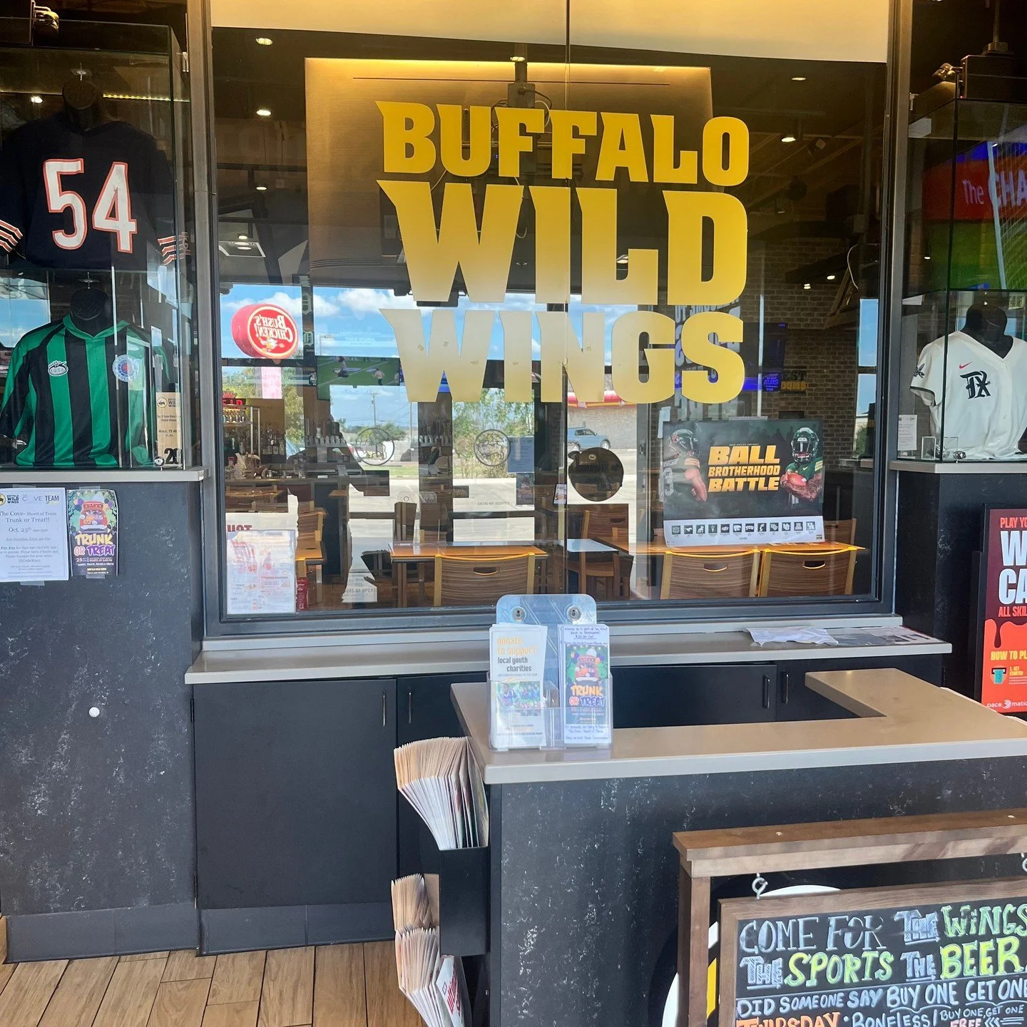 Did you know that Buffalo Wild Wings is partnering with The Cove throughout the month of October? 

All month long there will be chances for you to support The Cove at our Buffalo Wild Wings, Waco location: 
- $20 keychains are available for purchase