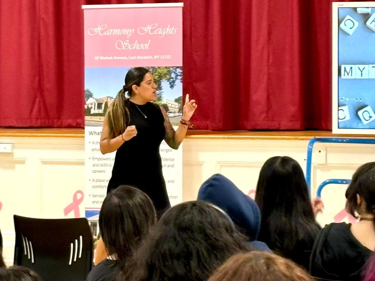 We were honored to once again recognize Breast Cancer Awareness Month with a special presentation yesterday from the @maurerfoundation &mdash;an important tradition at Harmony Heights.

Our students and staff had the opportunity to learn about breast