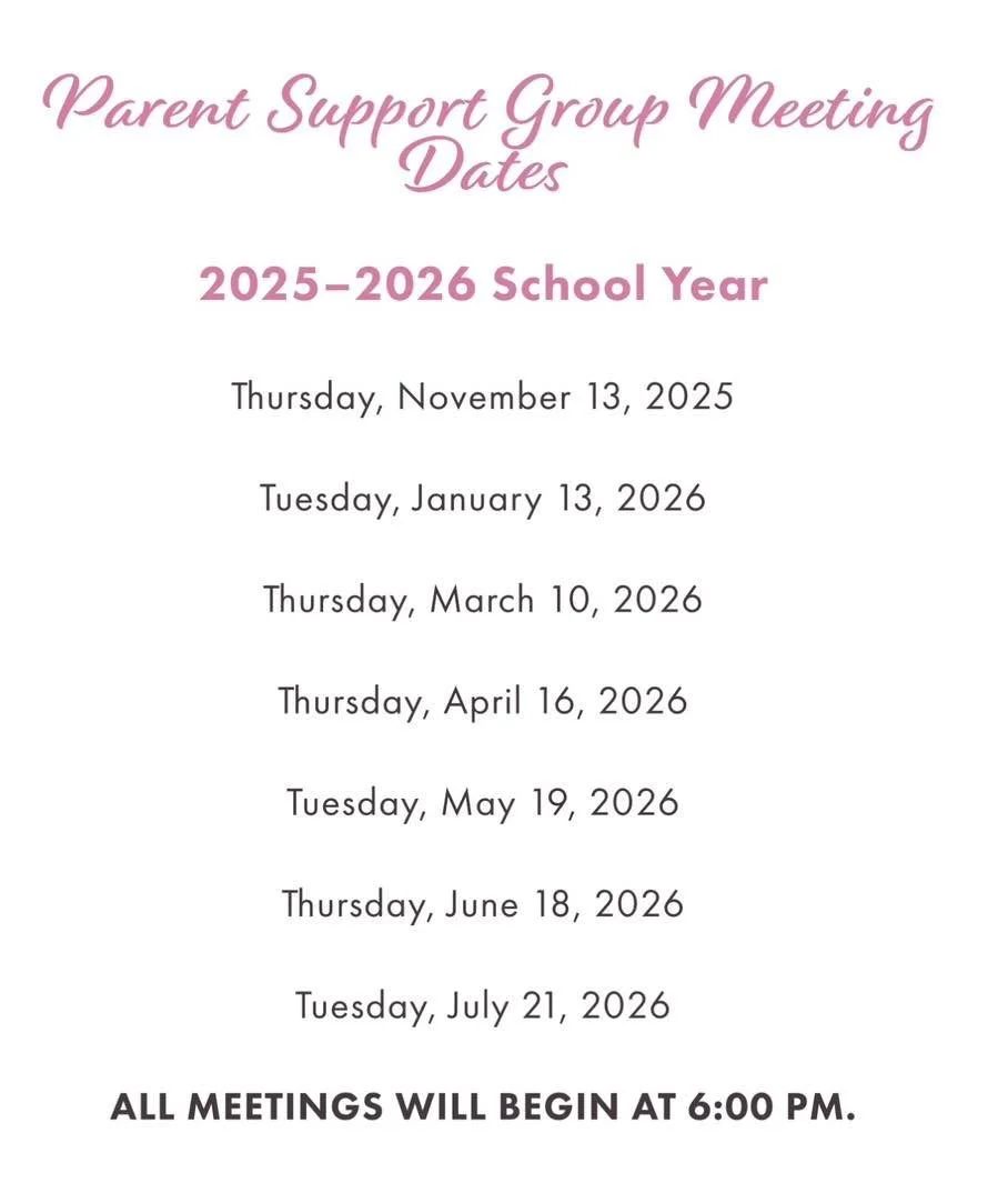 We&rsquo;re excited to announce the 2025&ndash;2026 dates for our Parent Support Groups, held right here at Harmony Heights (60 Walnut Ave, East Norwich, NY) throughout the school year!

These in-person meetings offer a safe, welcoming space for curr
