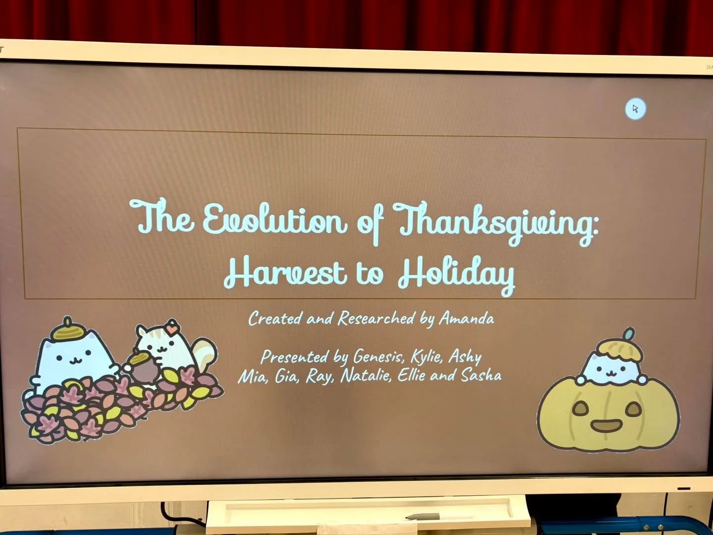 Our senior class did an outstanding job yesterday leading an educational and thoughtful presentation on the history of Thanksgiving. 

They explored the origins of the holiday, the tradition of gratitude, and the complex and painful realities faced b