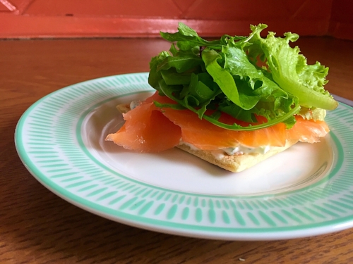 Photo Credit: Anna Bryant Potato Scones are more like potato flatbreads, but still delicious. Like any great carb, there are a number of ways you can eat it. My favorite was to take it home with some smoked salmon and make open face sandwiches.