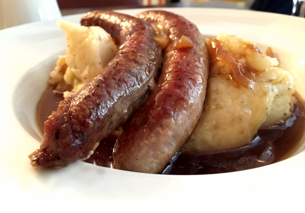 Photo Credit: Anna Bryant Bangers & mash from Mumz in Edinburgh 